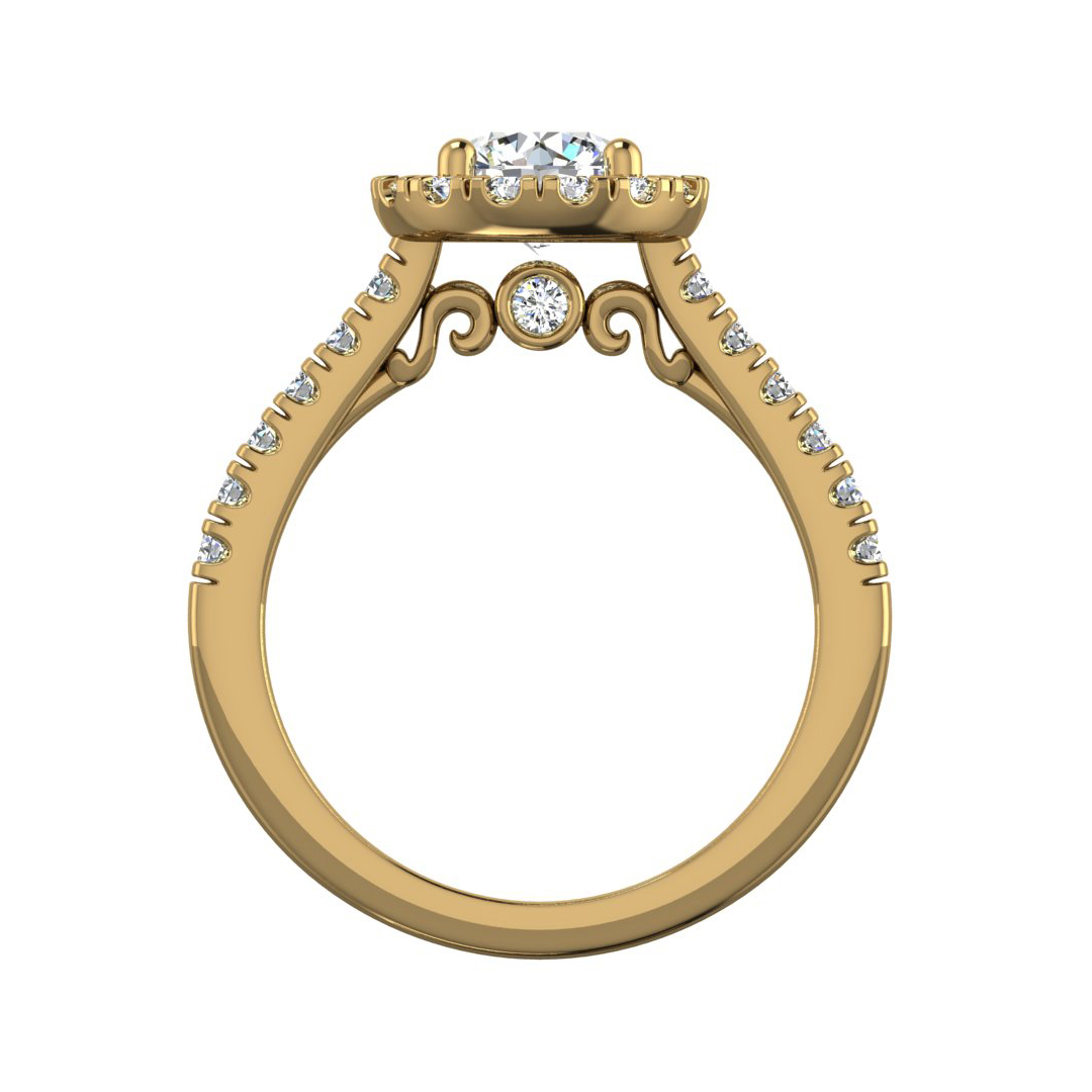 Myla Halo Engagement Ring